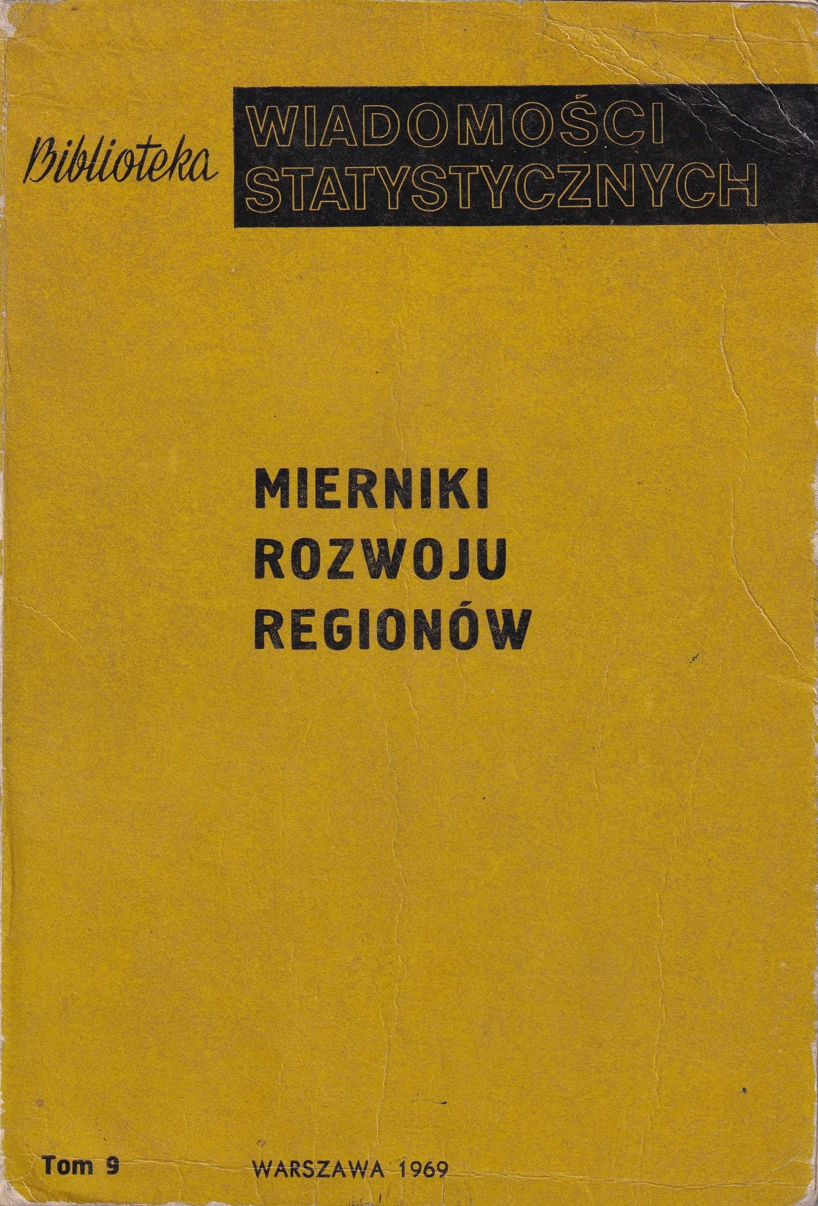 Okładka monografi - Mierniki rozwoju regionów